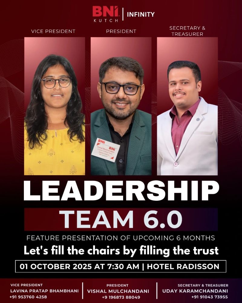 Vice President, BNI Infinity Leadership Team 6.0